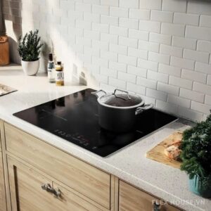 Bếp từ 3 vùng nấu viền hợp kim nhôm Aviation Shield Garis G1116