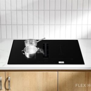 Bếp từ 4 vùng nấu kết hợp hút mùi Bosch HMH.PVQ731F15E