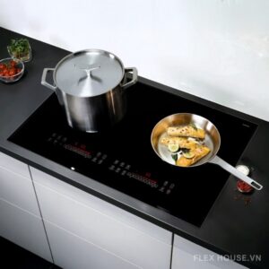 Bếp từ đôi kính vát 4 cạnh viền hợp kim nhôm Garis G1416